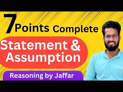 Statement and assumption| Logical reasoning| Telugu|all competitive exams|easy method| simple tricks