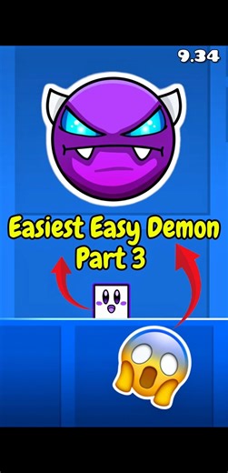 Easiest Easy Demons in GD Part 3 ! #fyp #geometrydash #underrated #easydemon