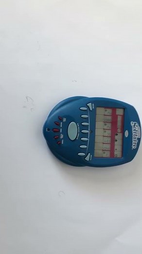 2004 Radica Big Screen Solitaire Handheld Electronic Game Blue