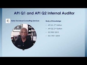 API Q1 & Q2 Internal Auditor Training May 2022