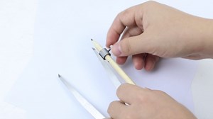 8-Inch Professional Woodworking Compass with Wing & Pencil Holder — Includes 8" Ruler and Pencil Sharpener Perfect for Accurate Circles, Layouts, and Geometric Designs