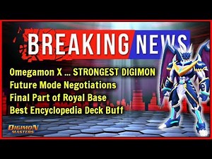 🔴 BREAKING NEWS!!! ... Omegamon X / UlforceVeedramon Future Mode / Royal Base / Etc || KDMO