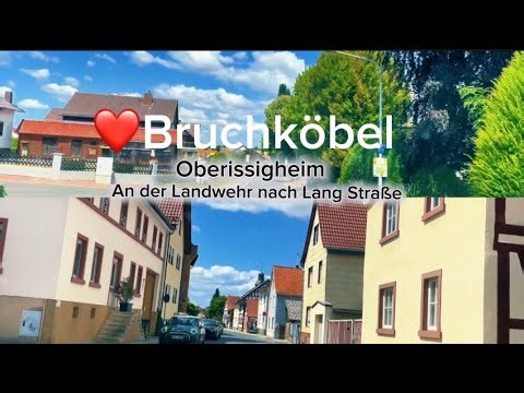❤️Bruchköbel:Eine sehr schöne Straße von an der Landwehr nach lang Straße#views#bruchköbel#travel