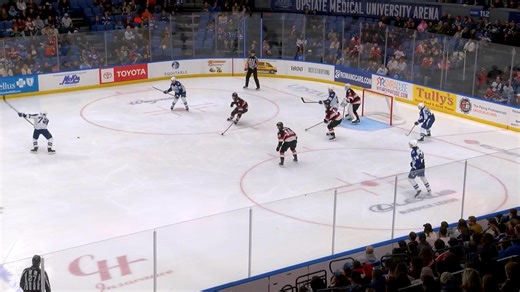 Dylan Duke scoring on the power play as Dylan Duke does | Syracuse Crunch