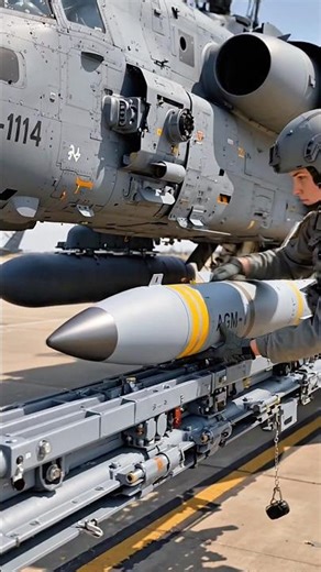 United States Attack Helicopter Hellfire Loading ASMR 🚁🇺🇸🔥