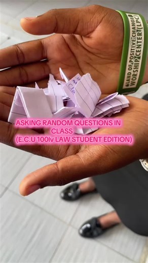 Asking Random Questions in Class - ECU 100 League