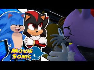 Movie Sonic and Movie Shadow React to Sonic Zombies in Space!!