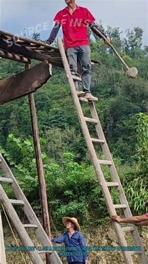 House Repair: Using Traditional Wooden Ladders