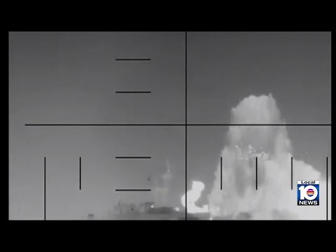 U.S. Operation Epic Fury videos: Iranian submarine bombed