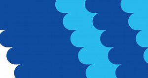 Download blue curved cloud transition animation for free
