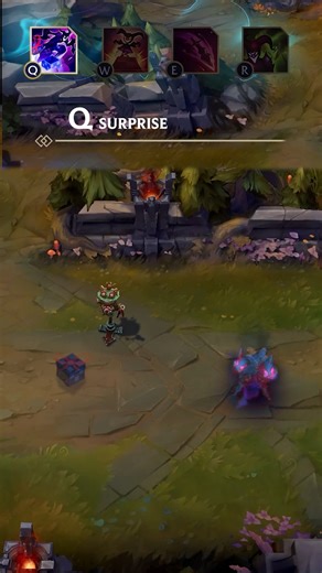 @ekkological_off on Instagram: "Gift from Shaco Deceive (Q) -to- Surprise (Q) NEW: Shaco leaves behind present, that become invisible after 1 second. Present will contain one random CC effect (Blind, Disarm, Silence, Sleep, Berserk, Charm, Fear, Ground, Nearsight, Root, Slow, Stun) The Present will explode upon enemy contact and apply this random cc effect to all enemies around it. #legueoflegends #remake #fanmade #custom #rework #wildrift"