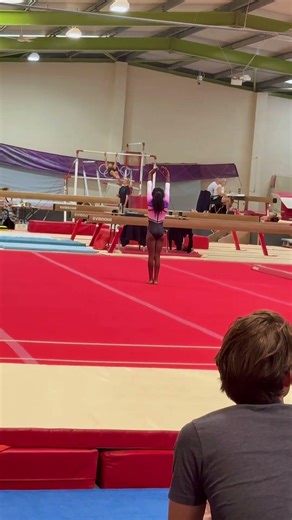 Perfect split #gym #sports #competition #gymnasticflips #viral
