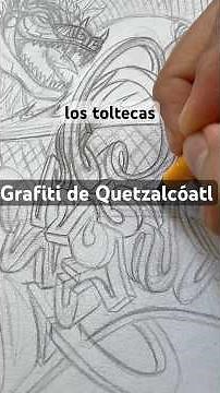 Dibujando un grafiti de Quetzalcóatl #dibujo #art #graffiti