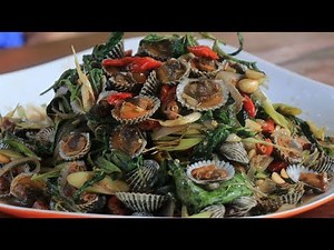 Yummy spicy cockle recipe cooking by countryside life TV.