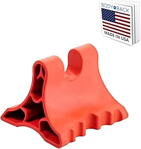 Davinci Tool (Red) -USA Made- Hard Rubber Neck Tension Relief & Pressure Point Massage Tool - Occipital Release Tool - Cervical Traction Device- Suboccipital Release Device - Neck Stretcher
