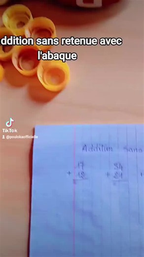 Addition sans retenue avec l'abaque