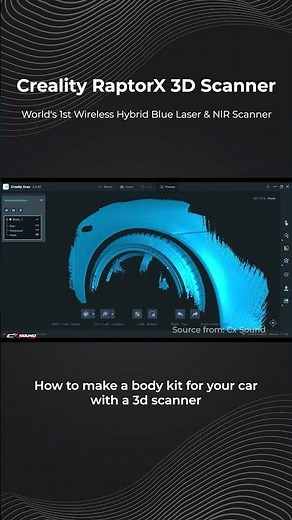 Reverse Engineering a Fender Kit with Creality RaptorX 3D Scanner | DIY Car Modification #3dscan