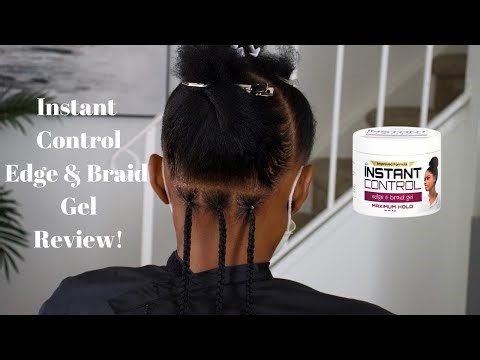Instant Control Edge & Braid Gel Review on Knotless & Feed In Braids