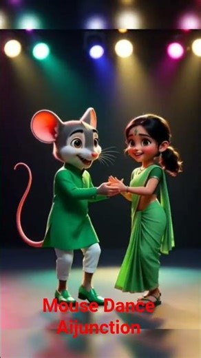 Realistic Mouse & Human Girl Dance | Funny 3D Dance Animation | #short