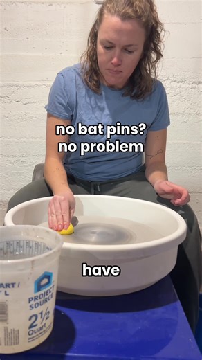 lots of affordable pottery wheels don’t come with bat pins, but if you’re on a budget you can get away without them. These are the 3 things I’ve tried. @evn_ceramics has used the silicone baking mats, maybe he has some tips! #potterywheel #potterylife #potterytok