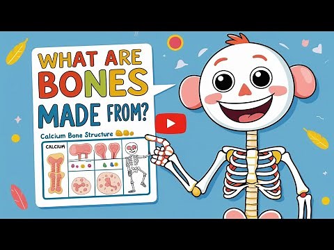 What Are Bones Made Of? | Fun Facts for Kids! 🦴🧠
