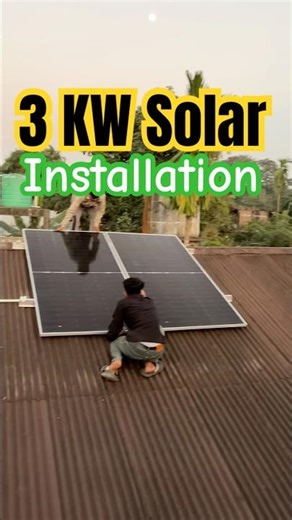 3KW Solar Panels For Home //#greenenergy #solar #shorts