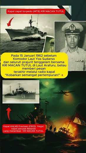 K.L. YOS SUDARSO GUGUR di ARAFURU ! I KOBARKAN SEMANGAT PERJUANGAN #YosSudarso #LautAru