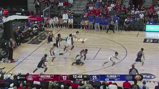 Florida Gators Men's Basketball are playing like reigning champs early 😤 No. 3 Florida vs No. 13 Arizona is LIVE from Las Vegas on TNT, truTV, and HBO Max! | TNT Sports US