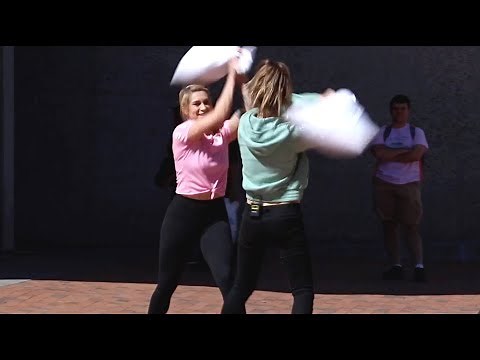 Pillow Fights With Strangers (Girl Edition)