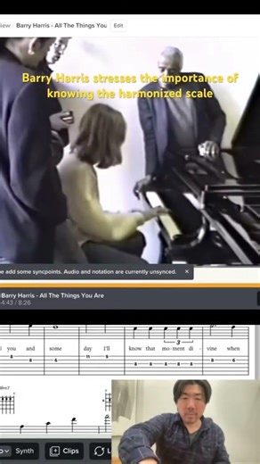 Barry Harris stressing the importance of….. #jazz #piano #barryharris #guitar #music