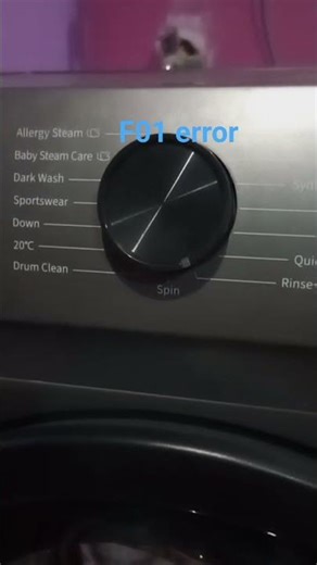 washing machine vel tech error problam
