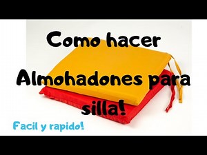 How to make chair cushions / TUTORIAL / STEP BY STEP / TAPIVIC