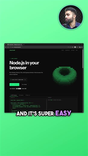 Run Node-js in your Web Browser 🤘 #html #ai #javascript #coding #webdevelopment