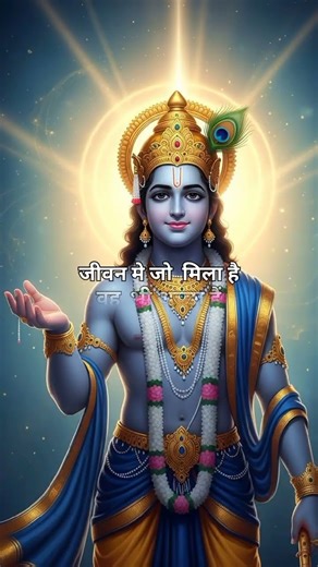 श्री कृष्ण कहते हैं,जीवन मे जो मिला है वो भी अच्छा है #shorts #motivation #krishna #trending