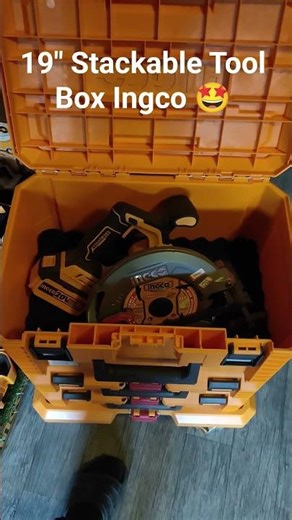 Ingco Stackable Tool Box, Top quality plastic from Ingco. #ingcopowertools #ingcotools #ingco