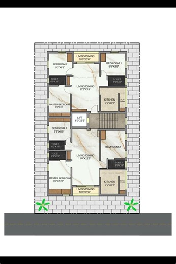 “2D Floor Plan Design 🏠 | Smart Home Layout Idea | Modern 2D House Plan 🔥 #shorts”