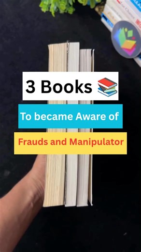 3 Books to became Aware of Fraud and Manipulator. #shorts