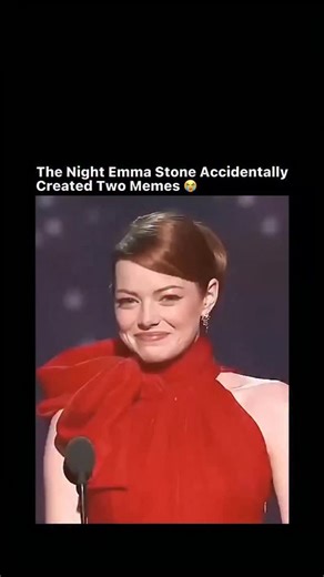 Pop Media on Instagram: "Back in 2012, during the Oscars, Emma Stone was on stage presenting when she suddenly spotted Jonah Hill in the audience and casually called out, “Let’s dance!” It was unscripted, playful, and completely unexpected. Jonah Hill’s awkwardly polite refusal made it even funnier. That brief exchange and her voice was later clipped, remixed, and used as a viral meme/audio snippet on social media. #emmastone #meme"