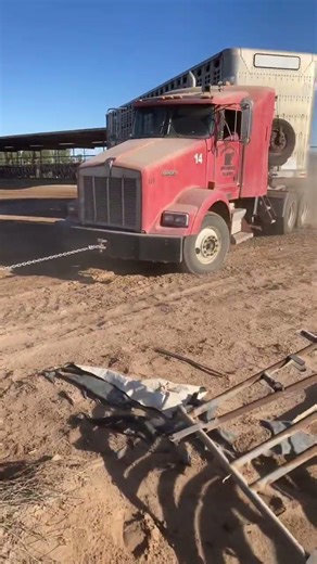 Dodge truck pulling semi!!!