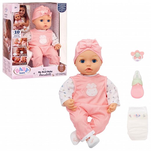 BABY born My Real Baby Doll - Annabell (Blue Eyes), REALISTIC BABY DOLL - Walmart.ca