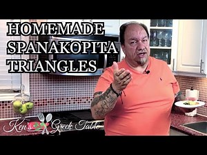 SPANAKOPITA TRIANGLES | Greek Appetizers | Σπανακοπιτάκια