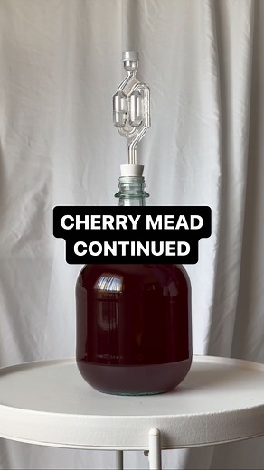 Golden Hive Mead | Cherry mead continued! Full process video coming soon. #mead #meadmaking #homebrewing #brew #easyrecipe #honeywine | Instagram