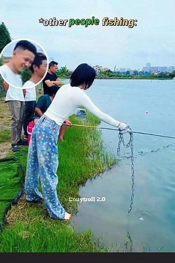 other people fishing vs this one..💀😱