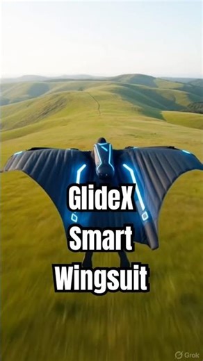 The GlideX AI Wingsuit That Lets Anyone Fly