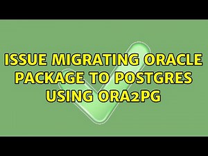 Issue migrating oracle package to postgres using ora2pg