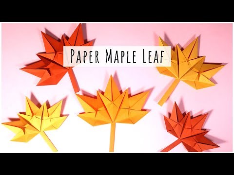 Origami Maple Leaf Tutorial | Fall Paper Craft Ideas
