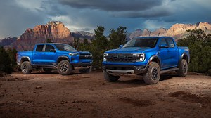 2024 Ford Ranger Raptor vs. 2024 Chevy Colorado ZR2 Off-Road Comparison Test: Baja or Bust!