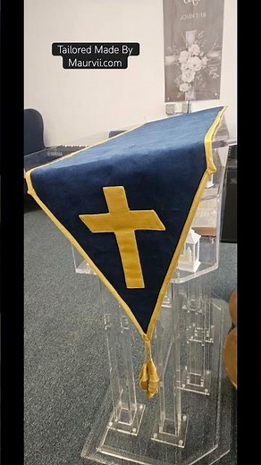 Church Lectern Cover | Tailored Church Podium Cover #churchlectern #churchpodium #churchtable #usa