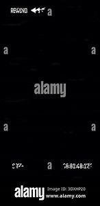 VHS rewind glitch effect old retro screen overlay footage Stock Video Footage - Alamy