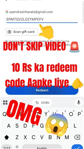 FREE (REDEEM CODE)😱|TODAY 1 PM 🤩| 1LUKY WINNERS🏆|HOW TO GET NEW REDEEM CODE 😱#free #real #redeemcode